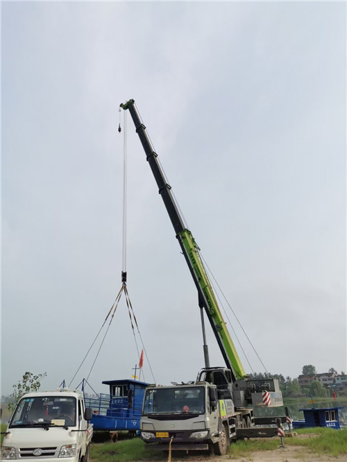 合江县桥梁建设吊装案例
